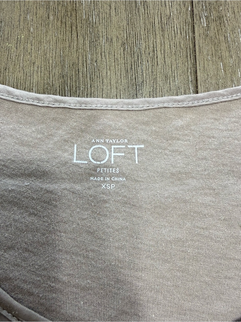LOFT Beige Layered Ruffle Tank Top - Picture 3 of 3